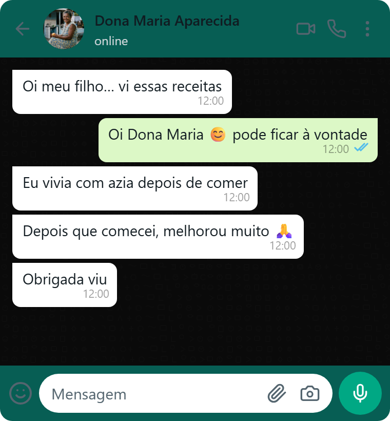 Relato de cliente satisfeito